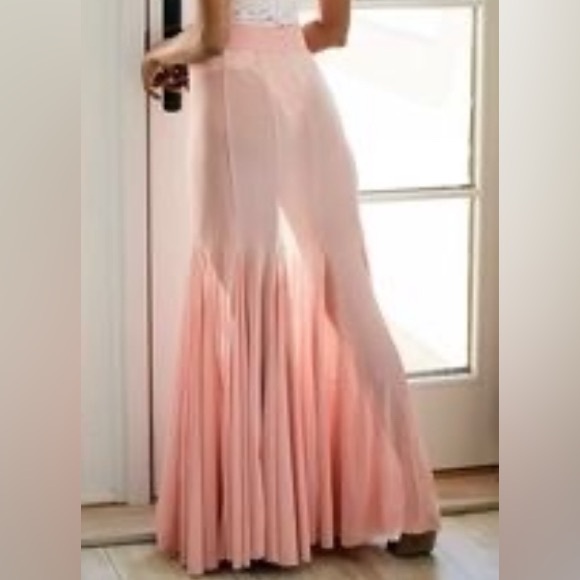 NWT Free People Intimates Gadot half slip Elegant ballet Pink Maxi Skirt size XL - Picture 4 of 12